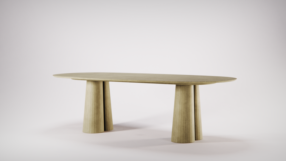 Fusto Dining Table - Oval shape